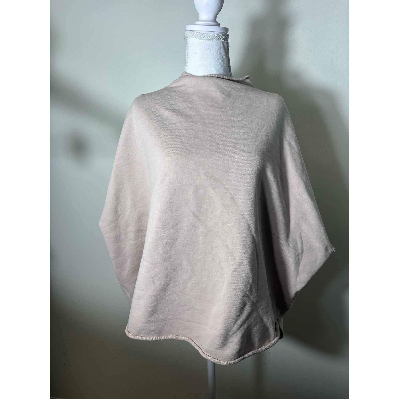 Eileen Fisher Tan Lightweight Pullover Shortsleeve Top Sz XXS