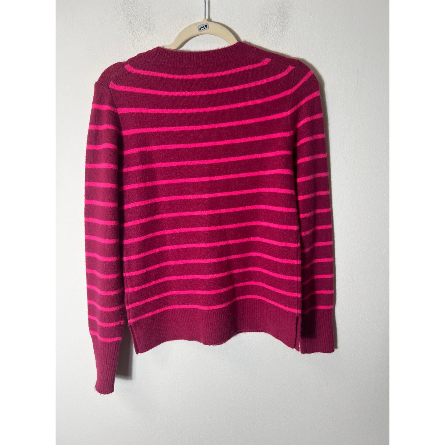 J. Crew Pink Magenta Long Sleeve Sweater Sz XS