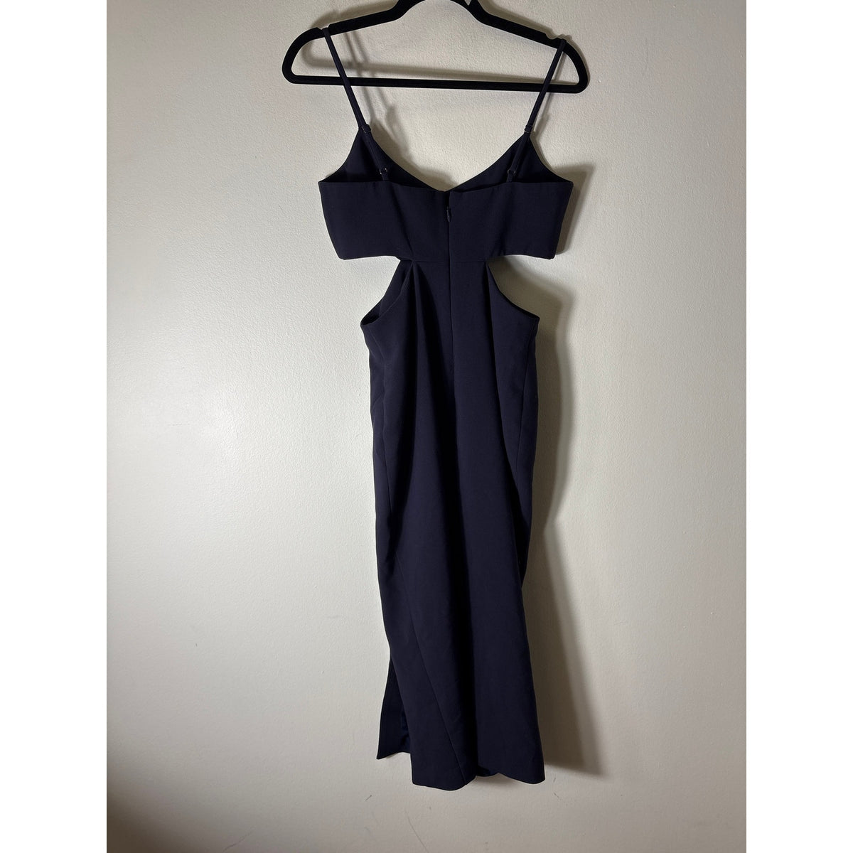 Likely Navy Spaghetti Strap Column Midi Dress Sz 6