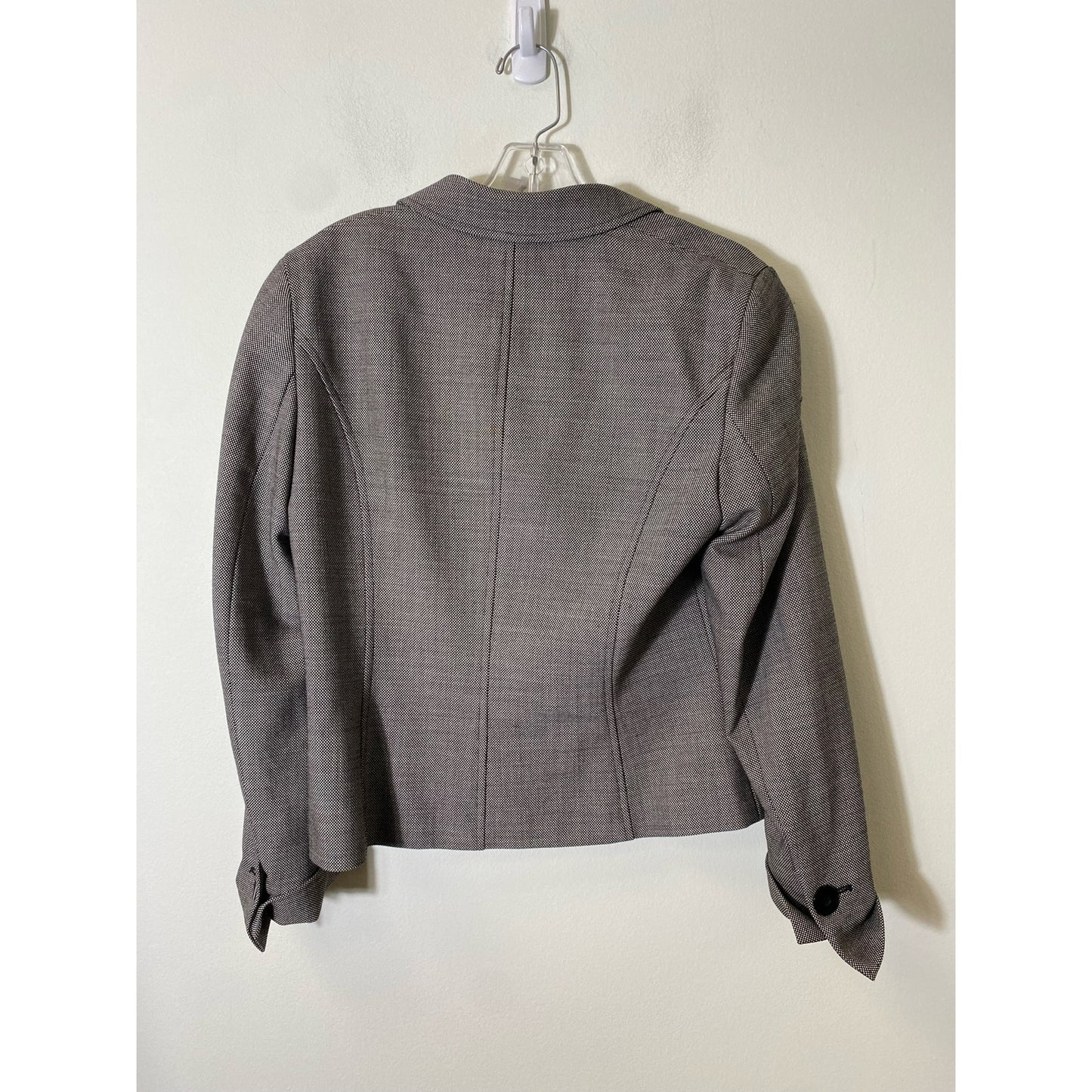 Worth Black White Long Sleeve Wool 3 Button Suite Set  Sz 10