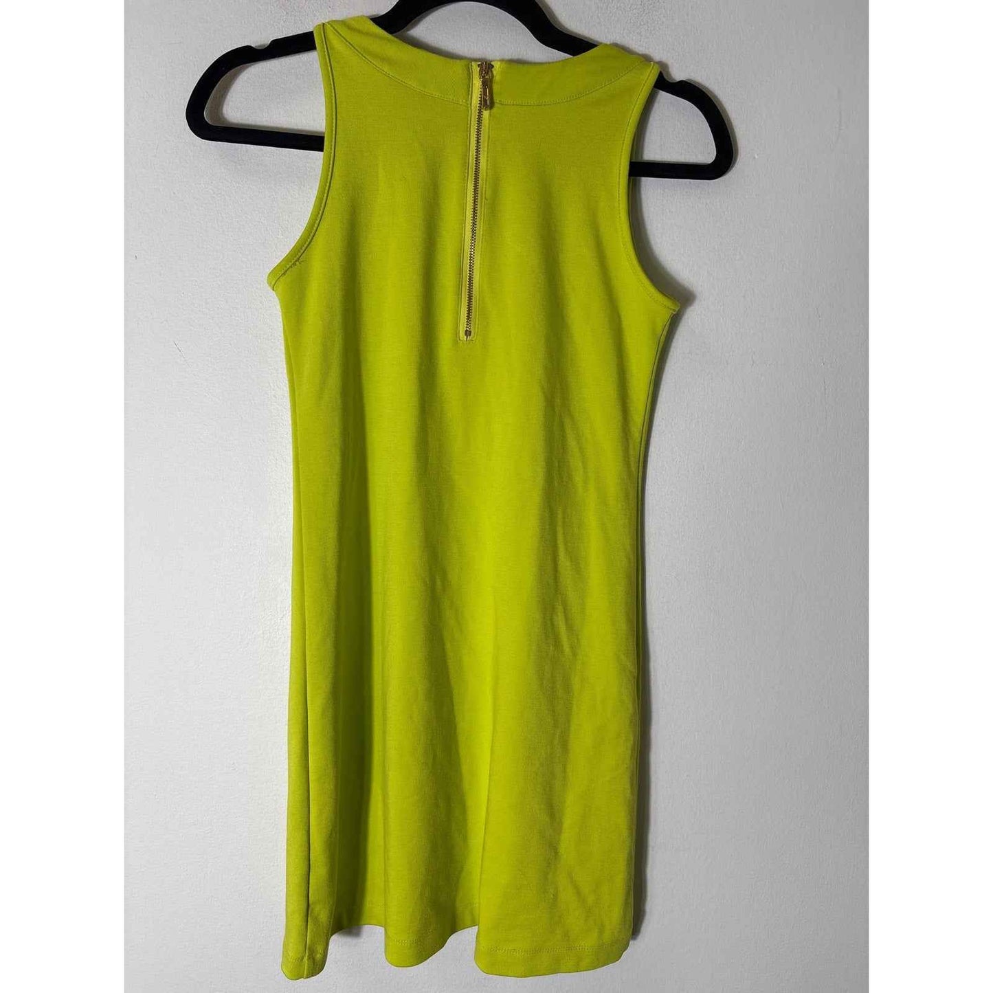 Girls Nicole MILLER Lime Green Shift Dress Size XL