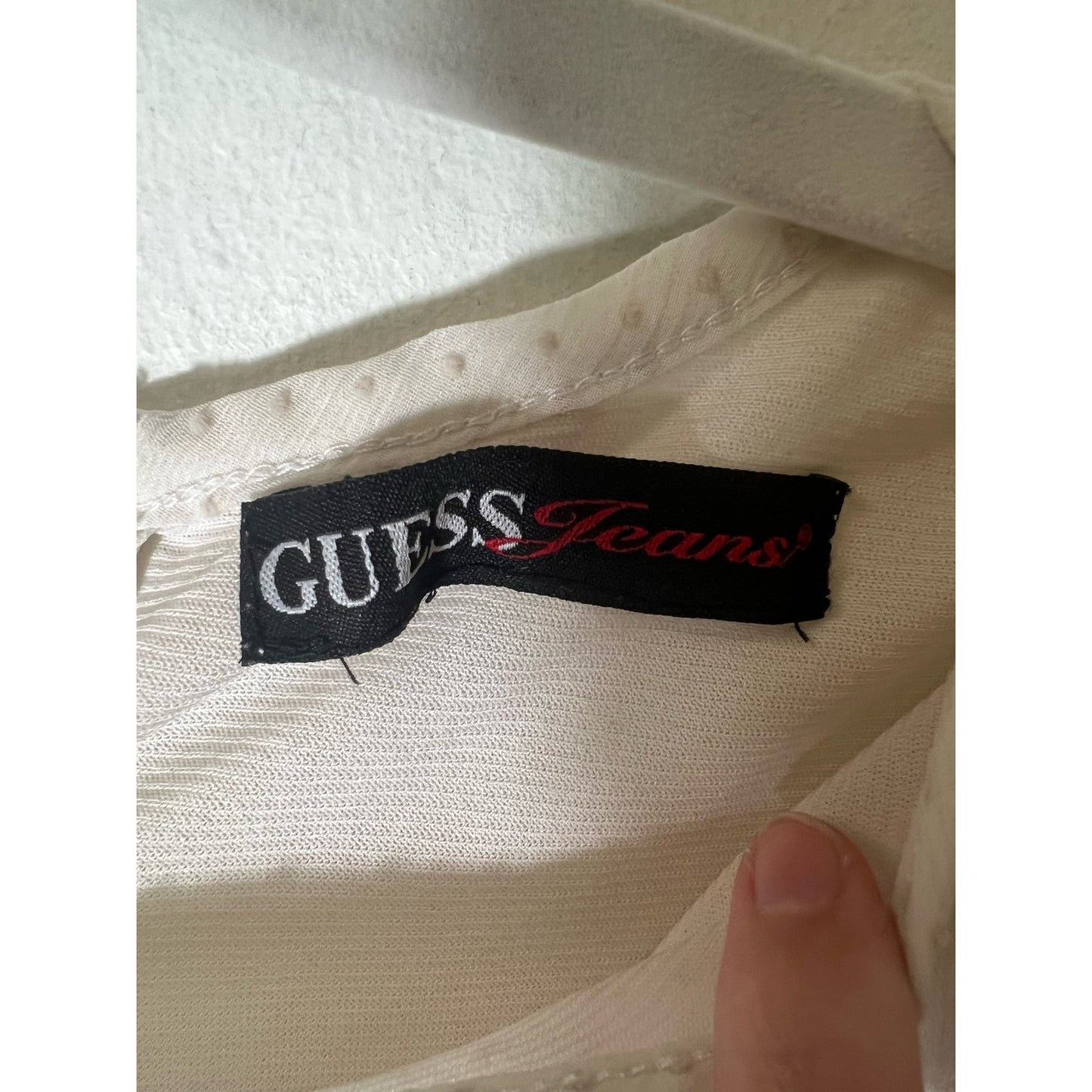 Girls Guess Jeans Brand off white blouse size 10