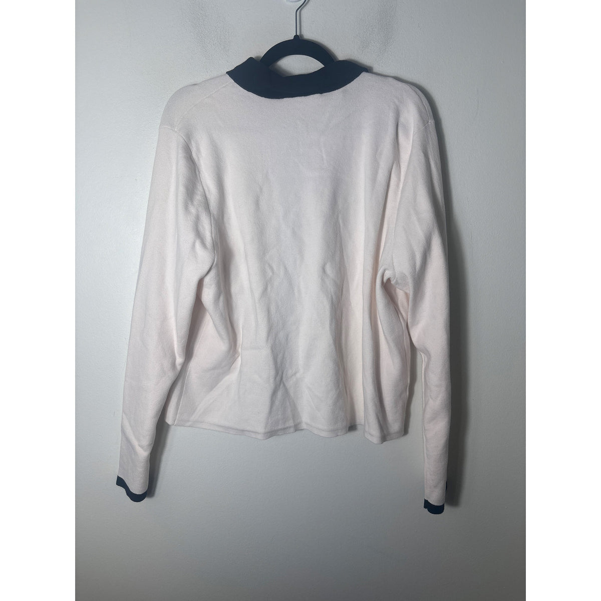 NWT Loft Cream With Black Trim Cardigan Sz XXL