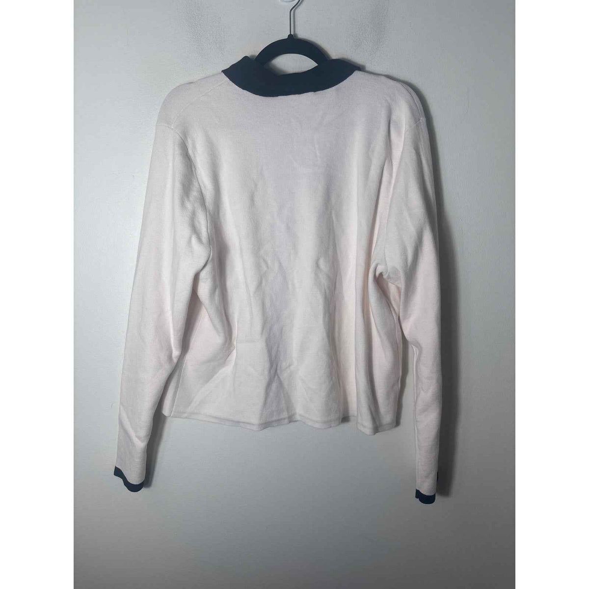 NWT Loft Cream With Black Trim Cardigan Sz XXL