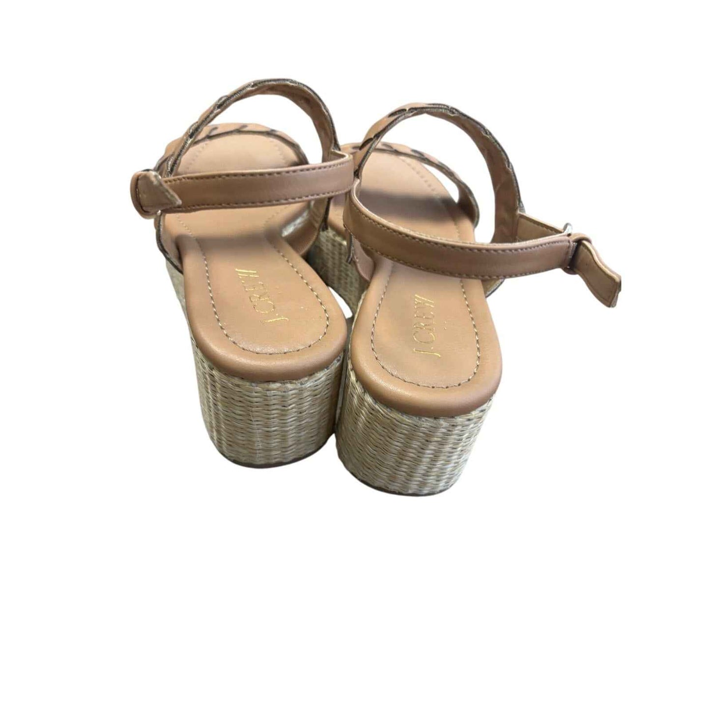 J. Crew Brown Leather Platform Sandal Sz 6