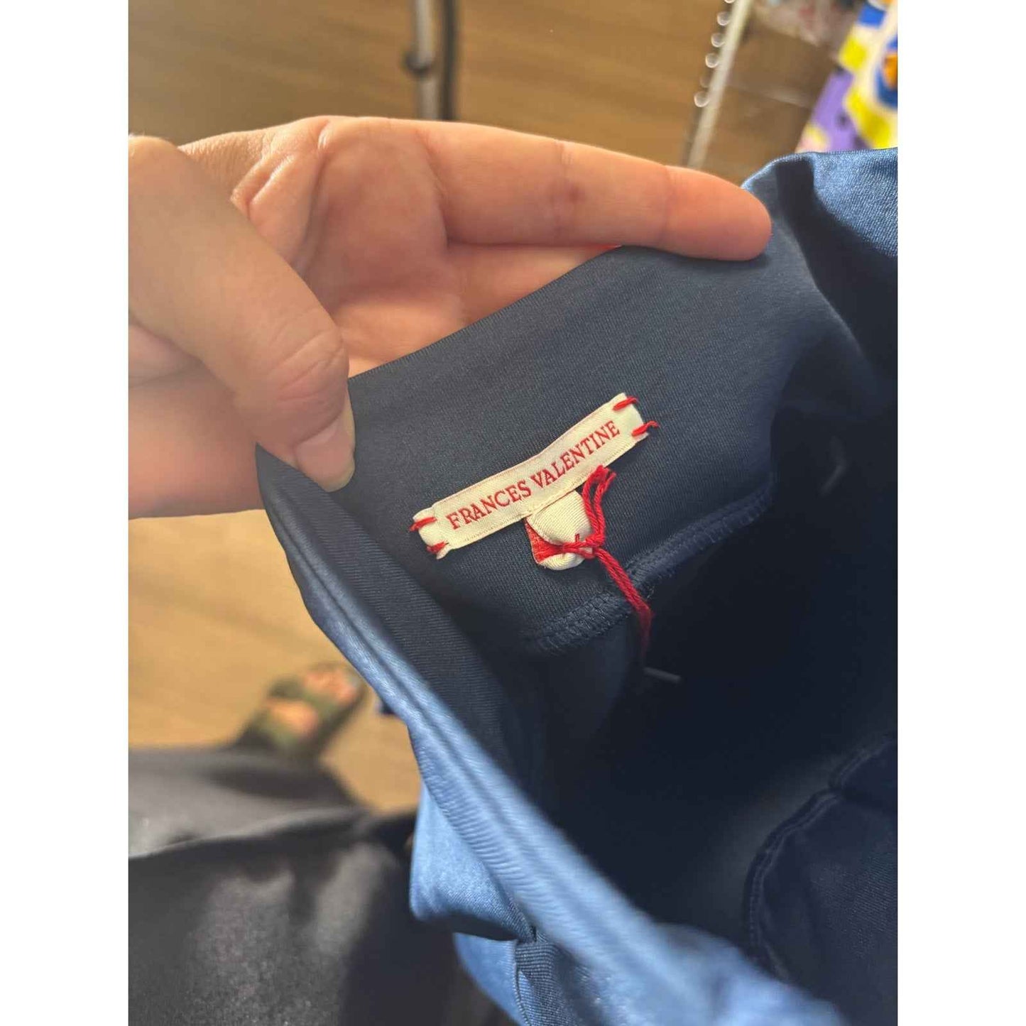 NWT Frances Valentine Navy Halter Jumpsuit Sz 4