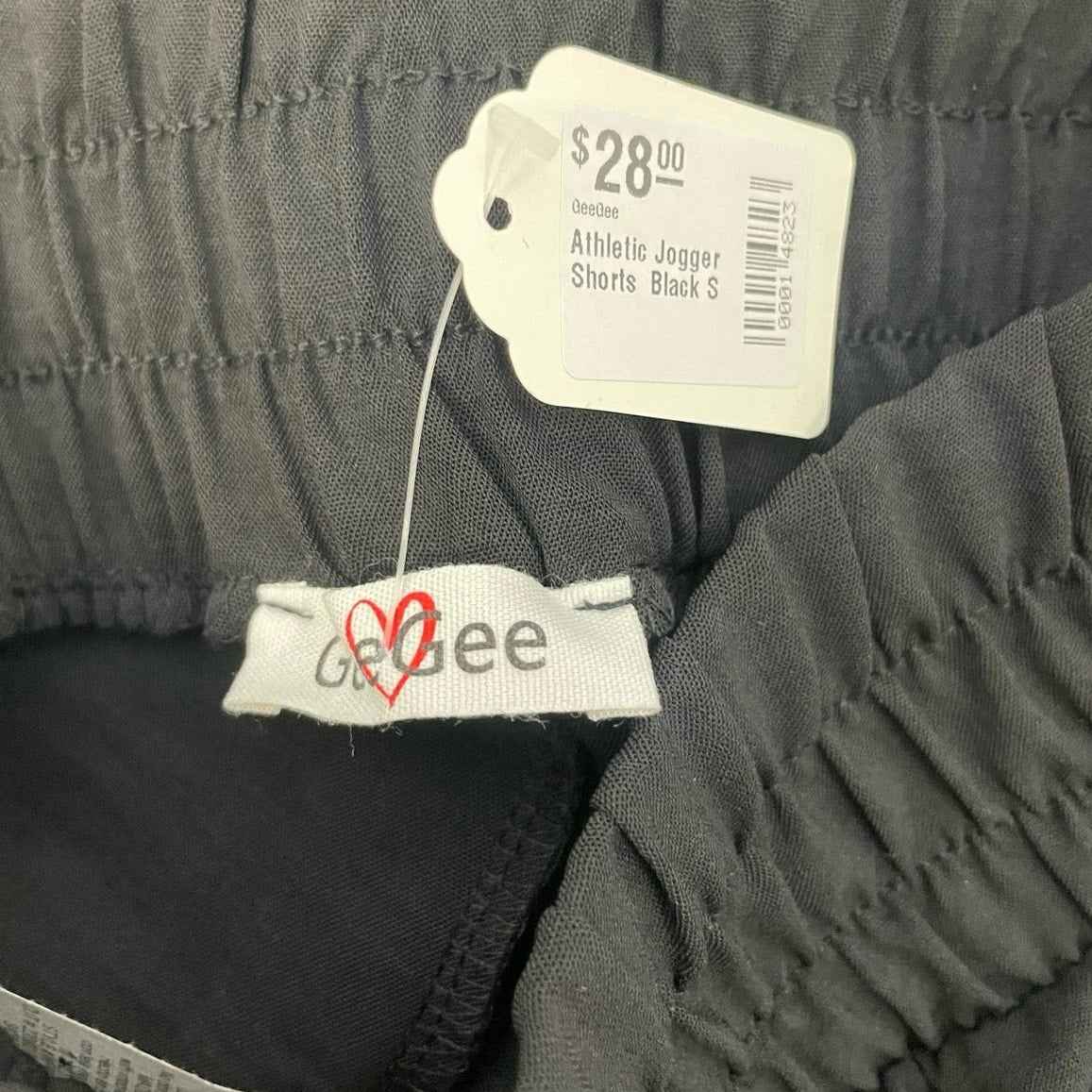 NWT GeeGee High Rise Black Athletic Shorts Sz S