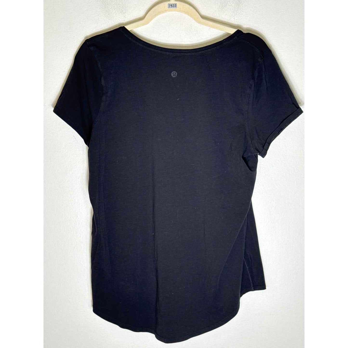 Lululemon Black Short Sleeve Tee Shirt Sz M/L