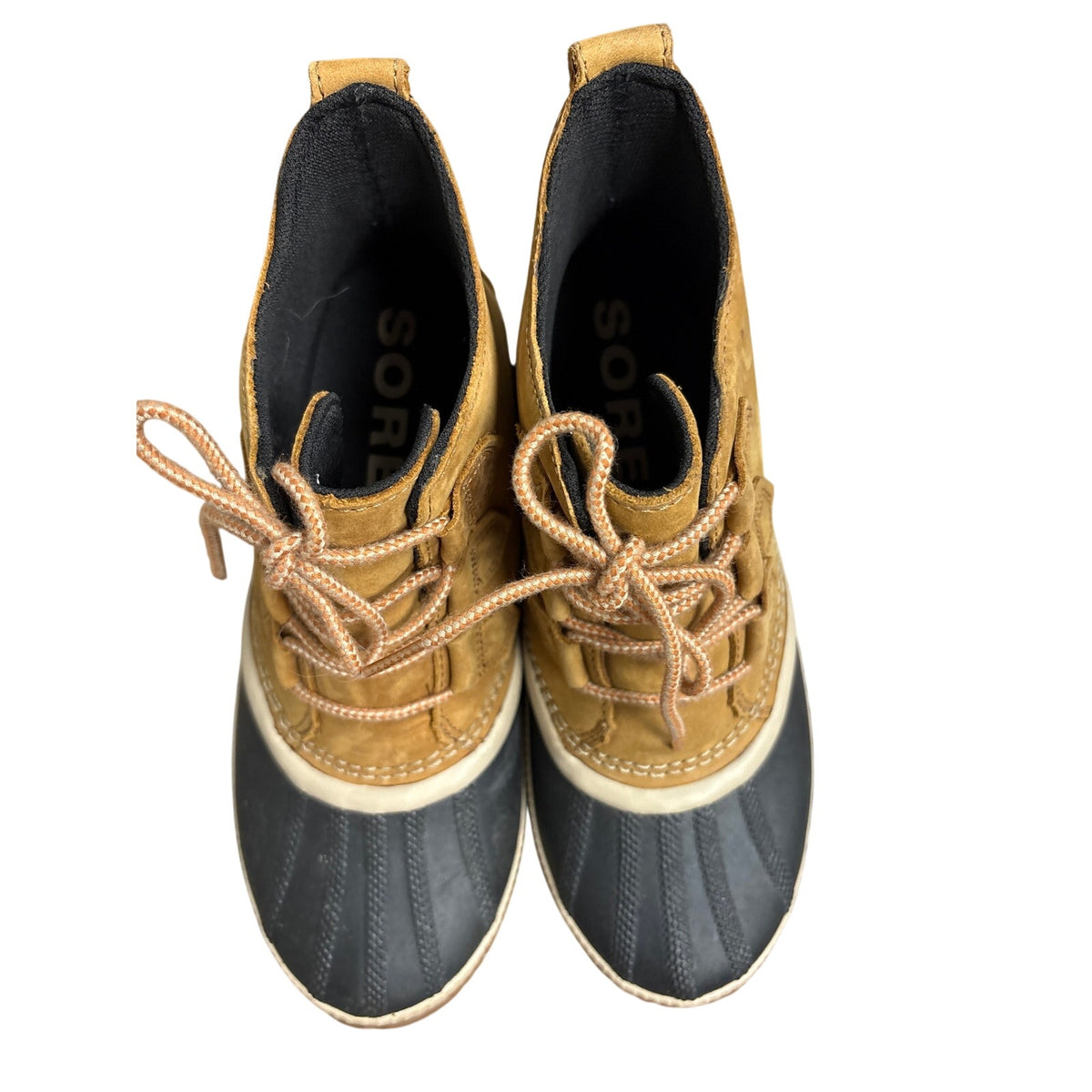 Sorel Brown and Black Waterproof Duck Shoes Sz 8