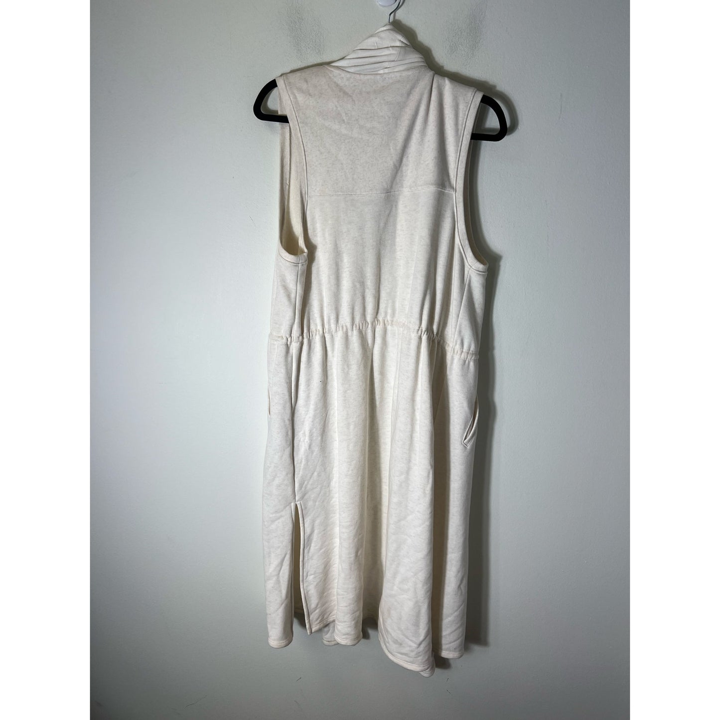 Saturday Sunday Cream Knit Maxi Sweater Vest Sz L