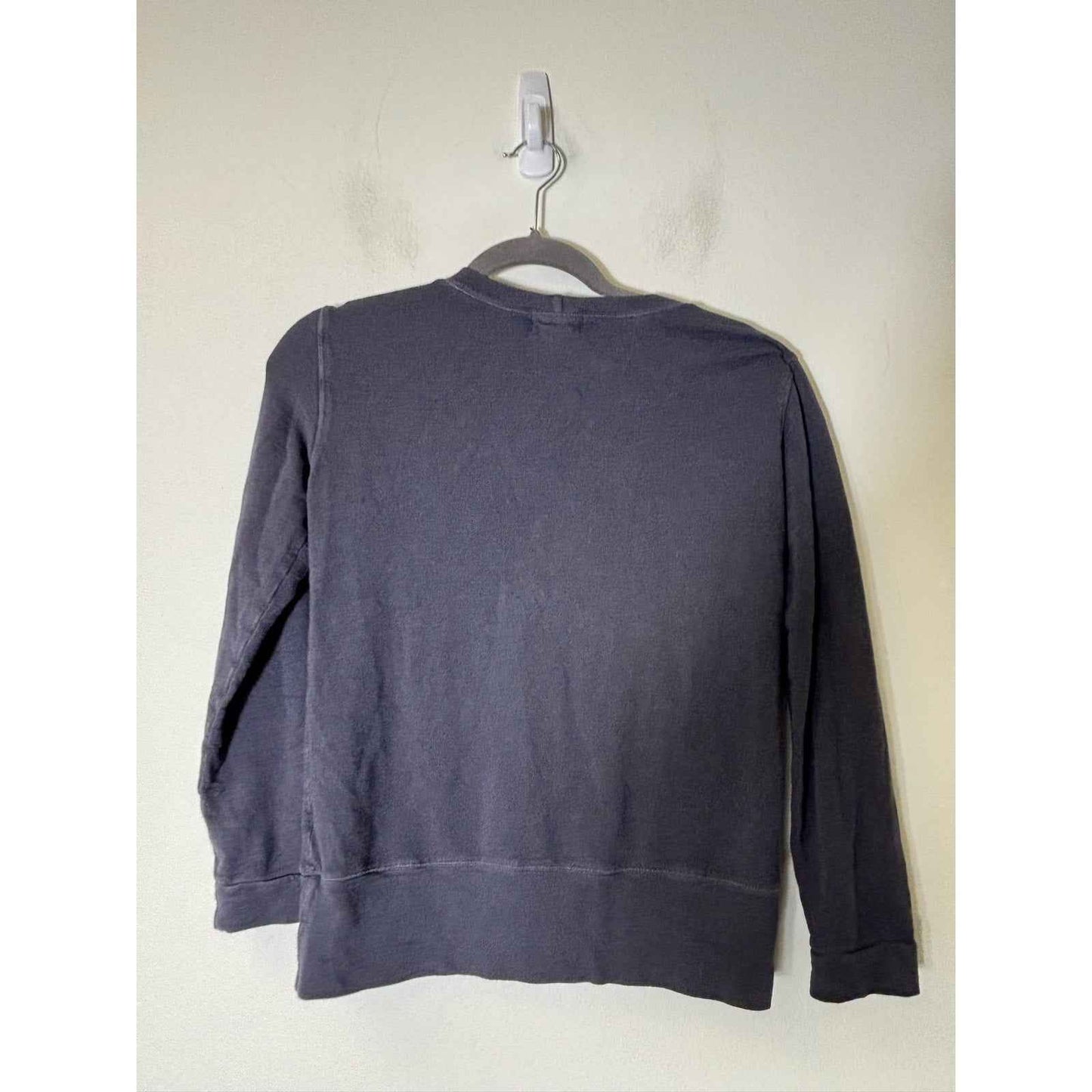 MONROW Charcoal Gray Long Sleeve Cotton Blend Sweatshirt Sz XS