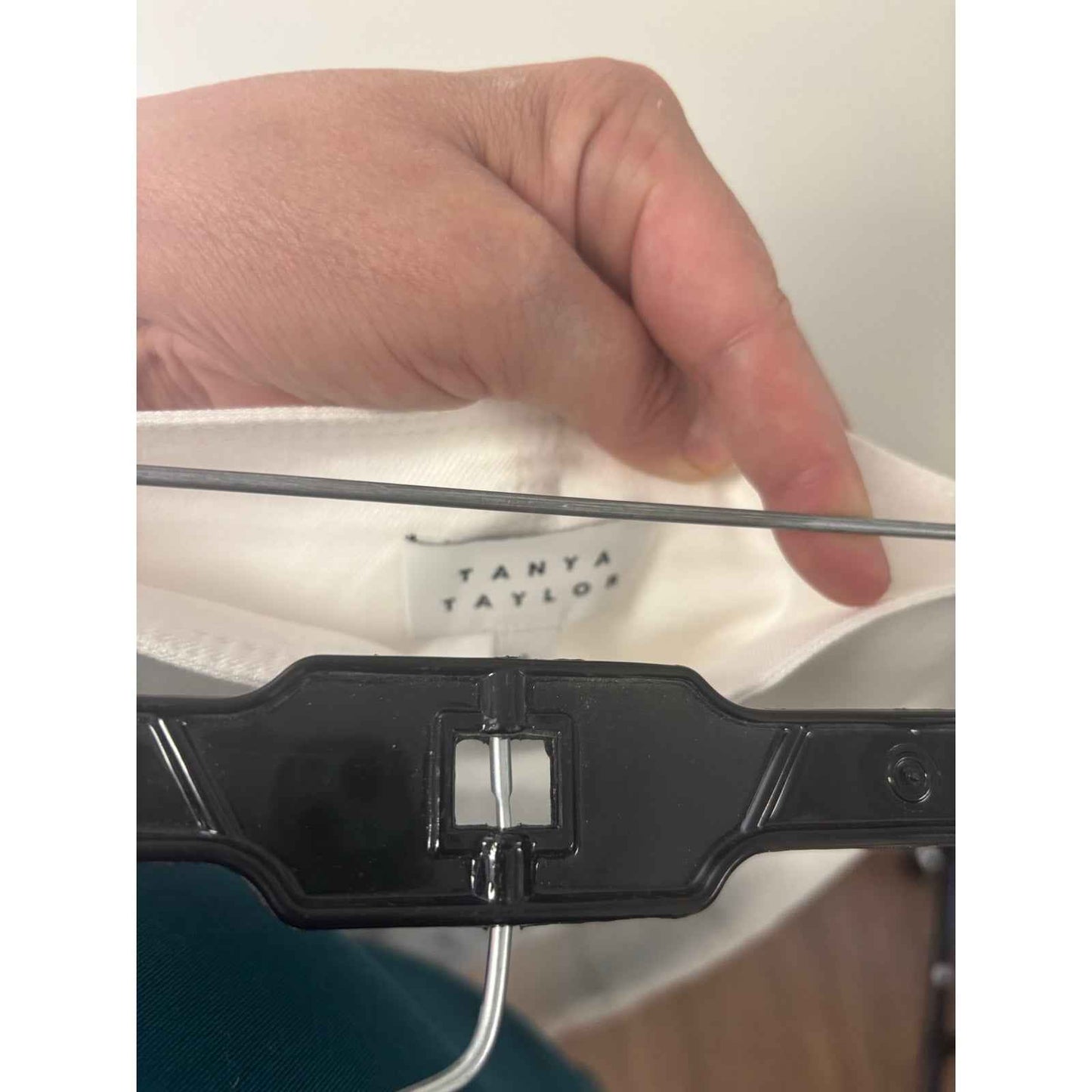 Tayla Taylor White Linen Front Slit MIDI Skirt Sz 4