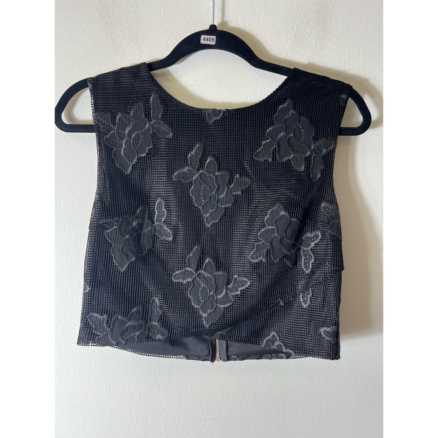 Ali and Jay Black Lace Top Sz S