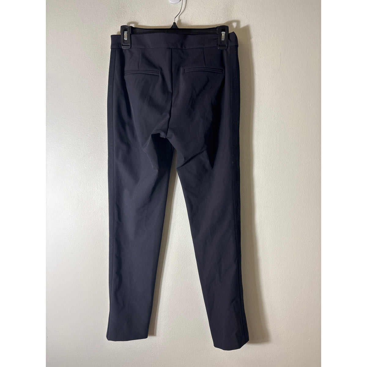 Rebecca Taylor Black with Silver Pocket Zippers Pants Sz 6