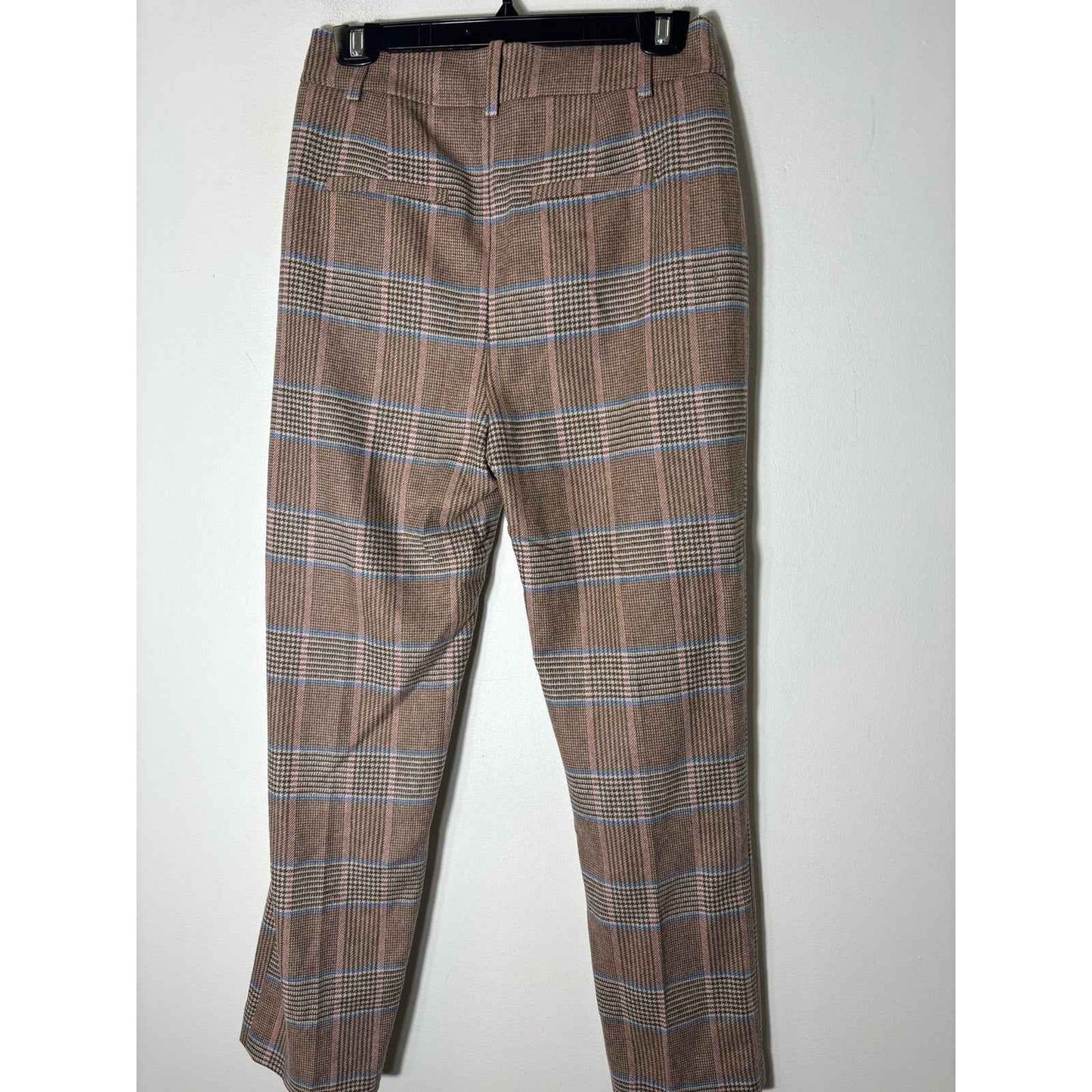 NWT Boden Wool Brown Plaid Pants Sz 4R