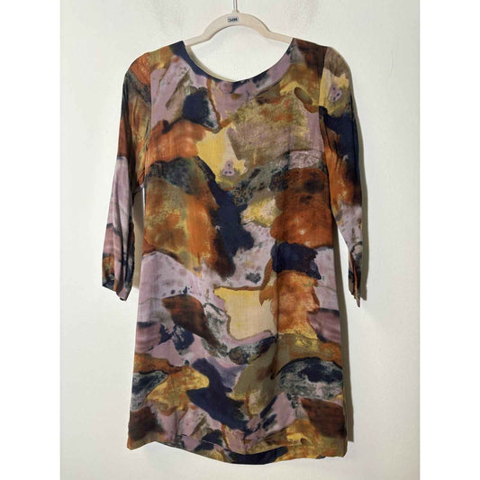Maeve Watercolor Shift Dress Sz 4