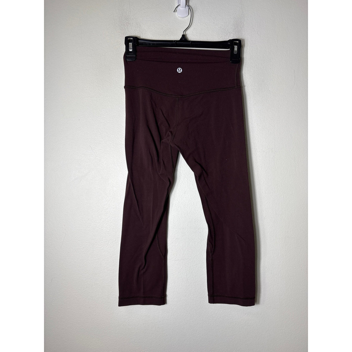 Lululemon Maroon Cropped Athletic Leggings Sz 4