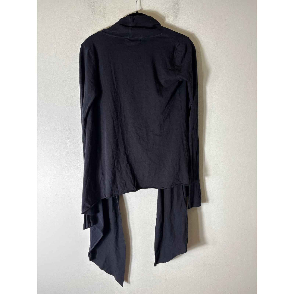 Velvet Black Tee Open Cardigan Sz OS