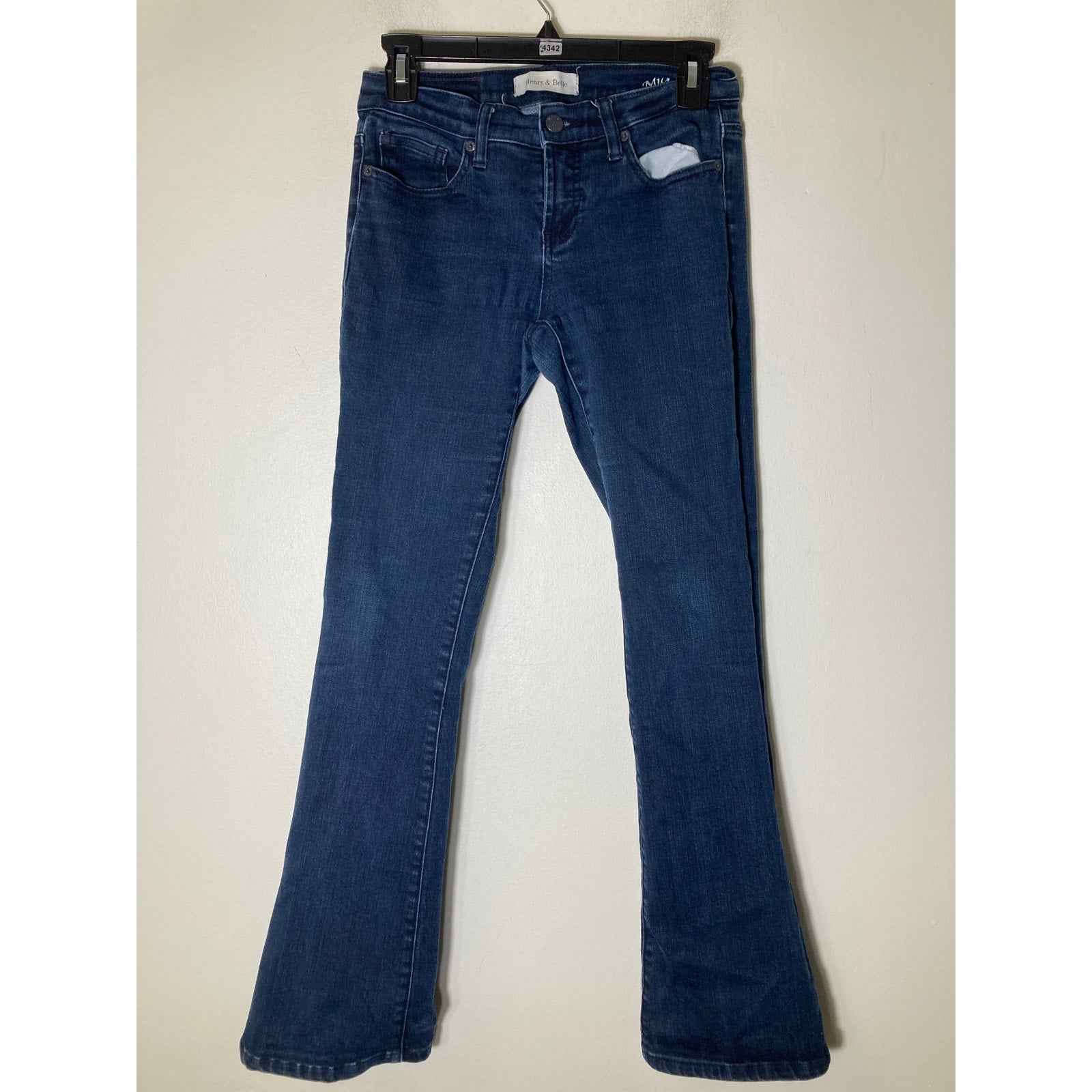 Henry and Belle Dark Wash Micro Flare Blue Jeans Sz 26