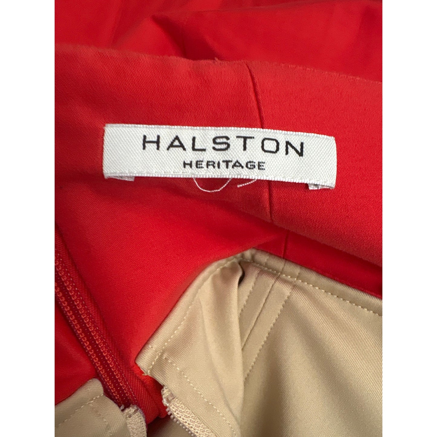 Halston Heritage Red Off The Shoulder Dress Sz (fits like)M
