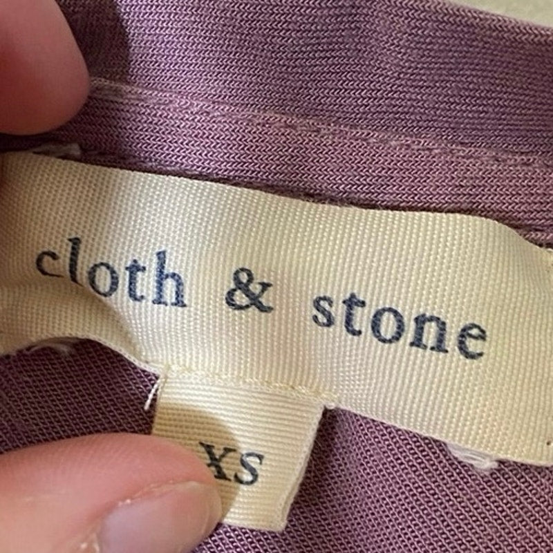 Cloth and Stone High Low Muted Purple Shirt Dress size XS