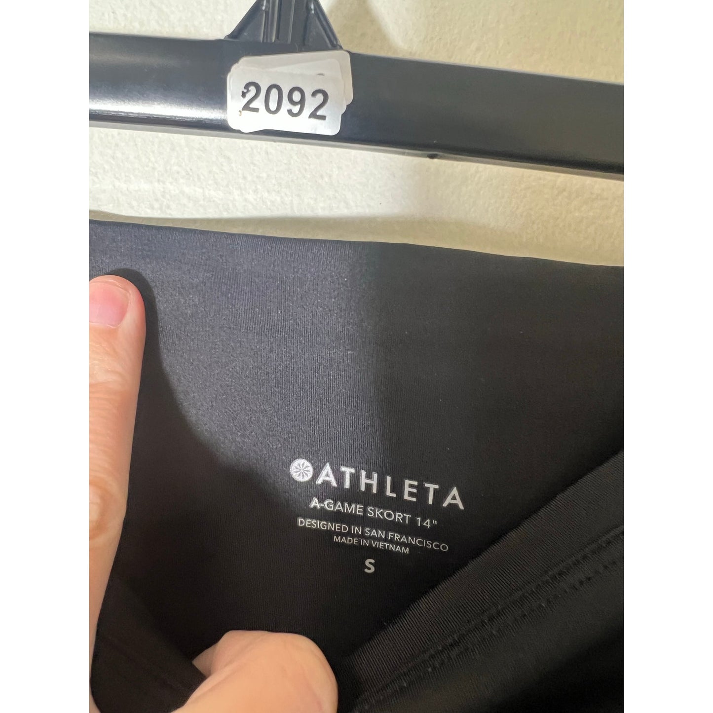 Athleta Black A Game 14" Skort Sz S