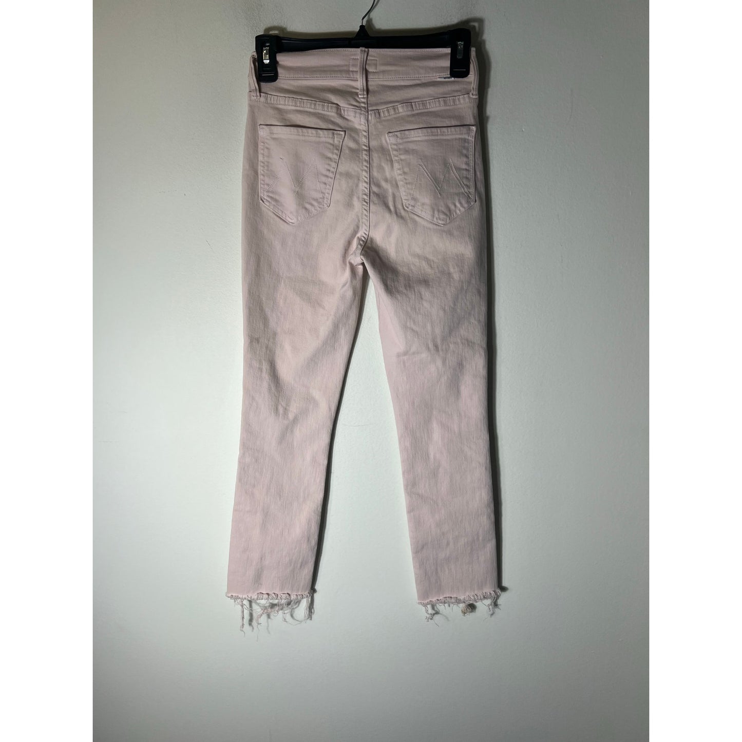 Mother Light Pink Straight Leg Denim Jeans Sz 24