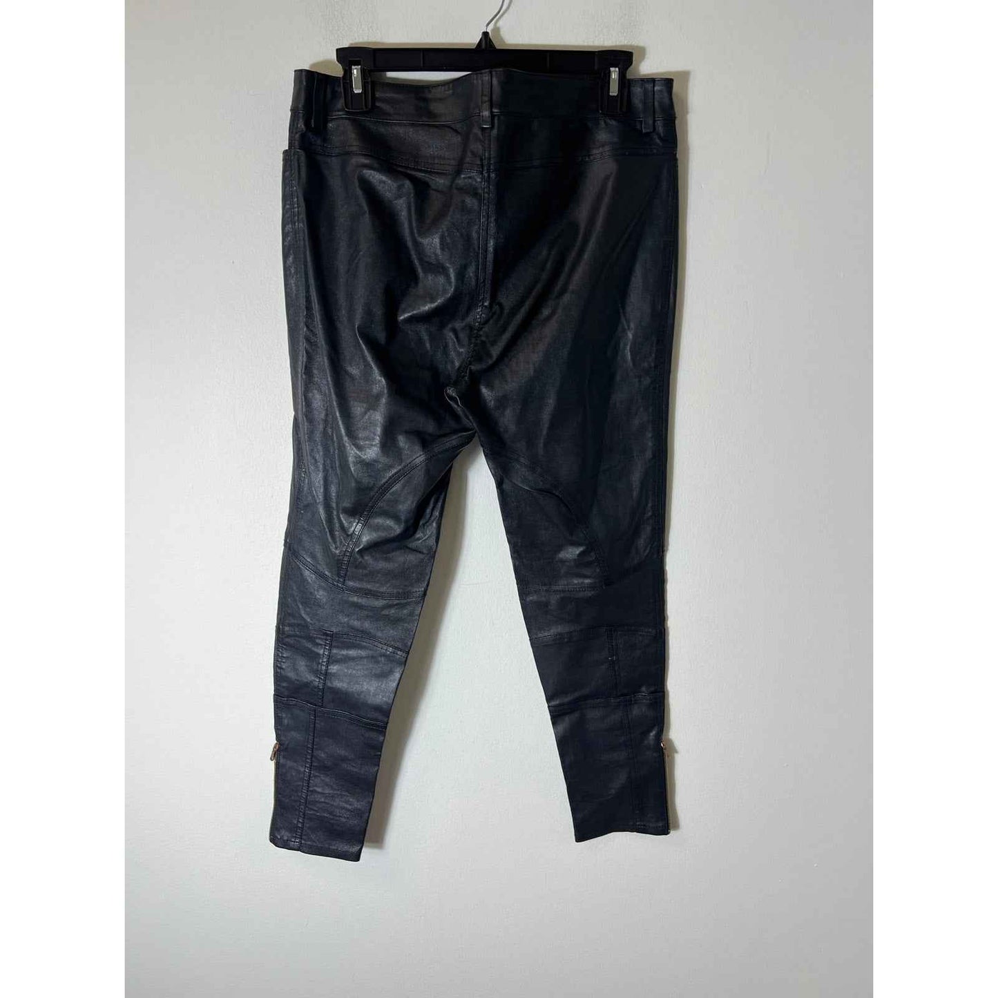 Missoni Black Genuine Leather Pants Sz 46