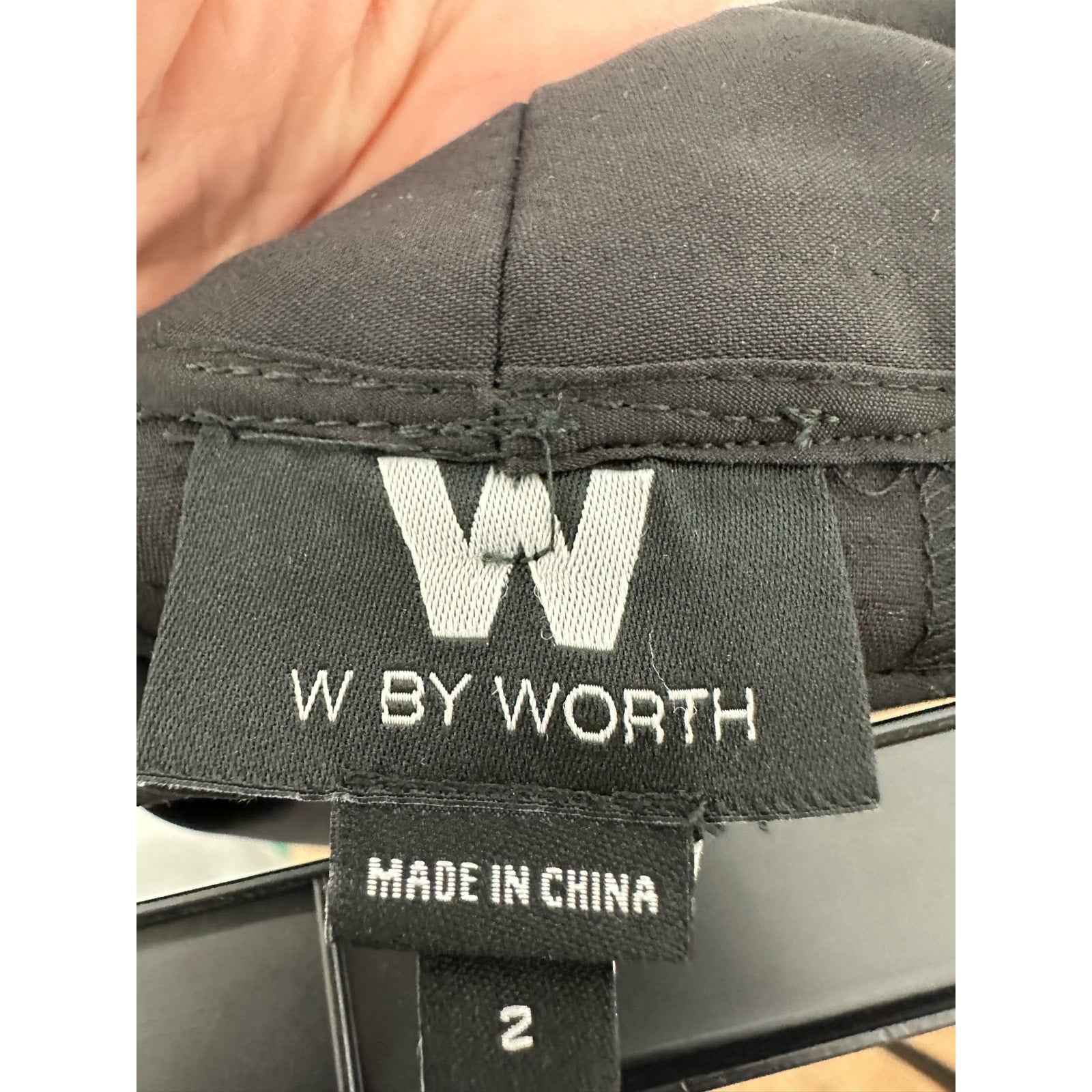 W By Worth Women's Black Slim Dress Pants Sz 2