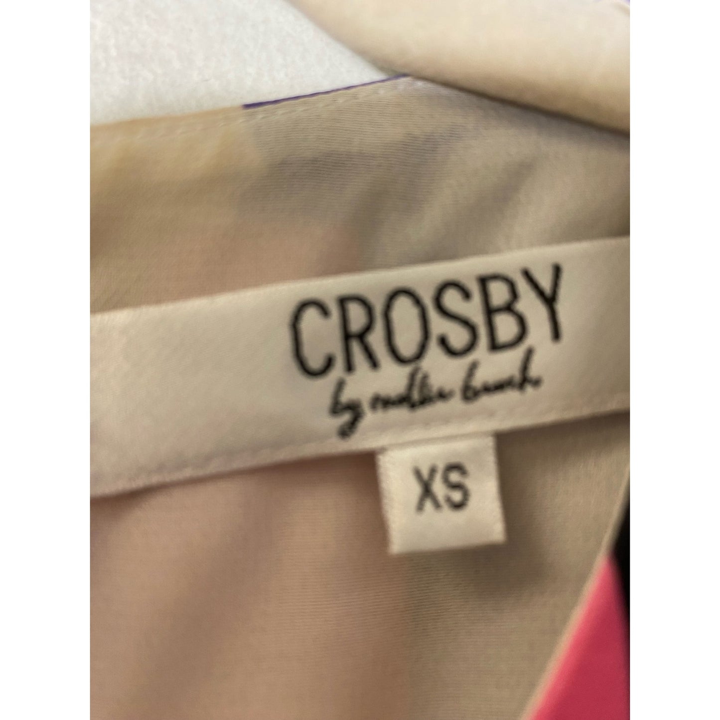 Crosby by Mollie Burch Red Pink Purple Racerback Blouse Sz XS
