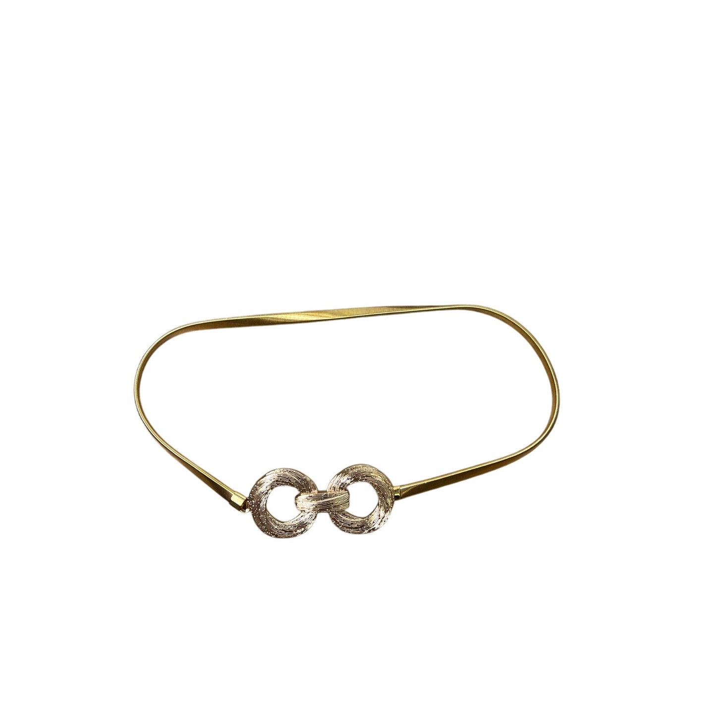 Stretchy Gold Metal Belt, One Size Fits All