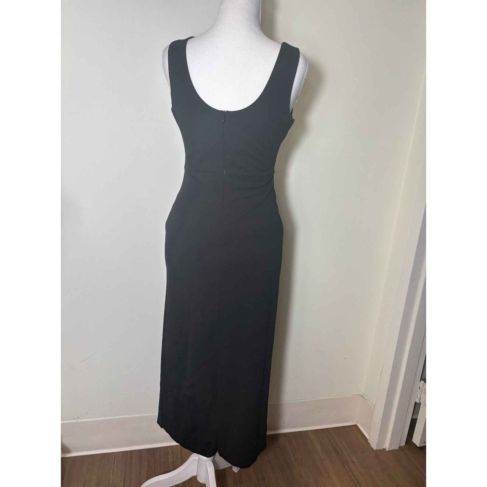 NWT Acoa Black Cutout Midi Dress Sz S