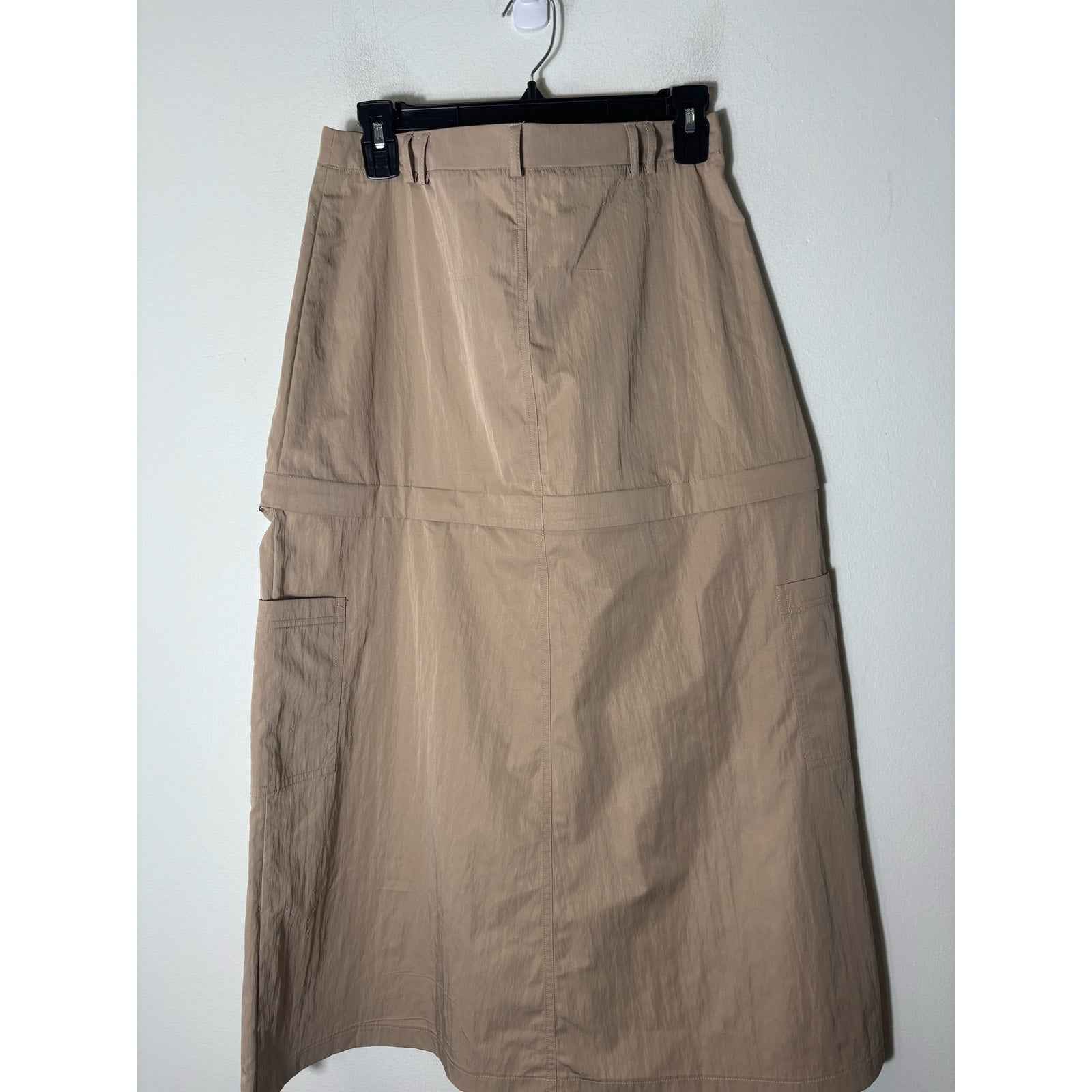 Blanca Blake Midi/Min Zip off Skirt Tan Sz S/M