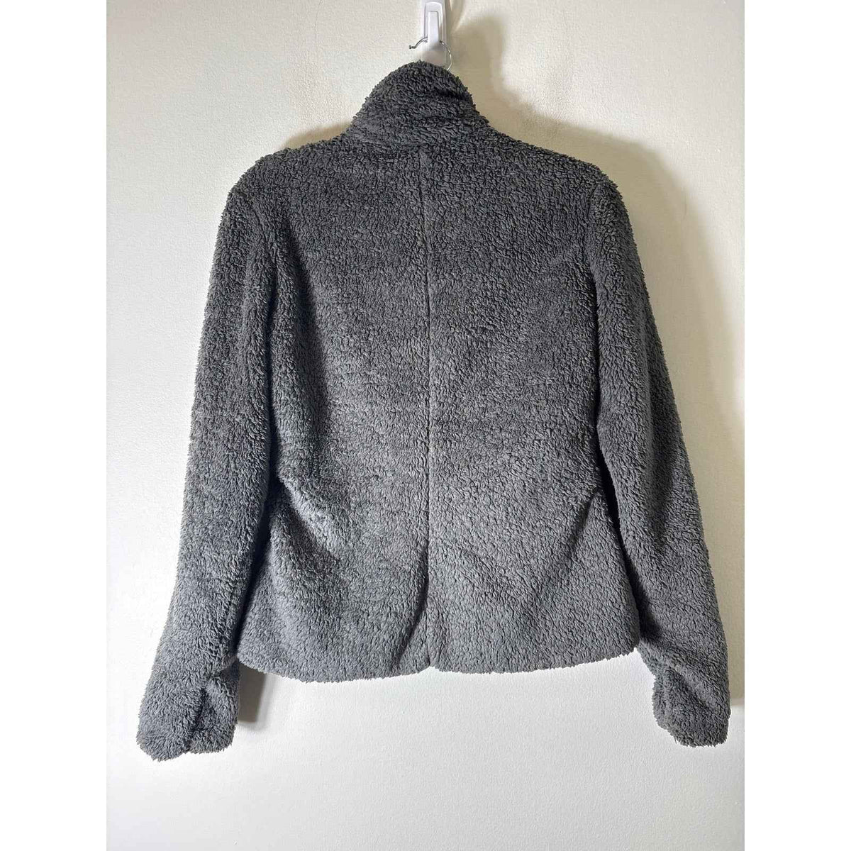 Patagonia Dark Gray Long Sleeve Sherpa Zip Front Jacket Sz M