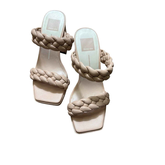 Dolce Vita Light Nude Braided Strap Sandals Sz 7
