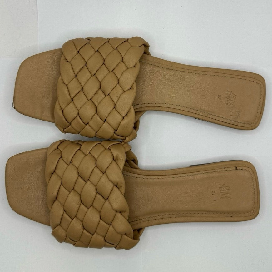 H&M Nude Slip On Slide Sz 37
