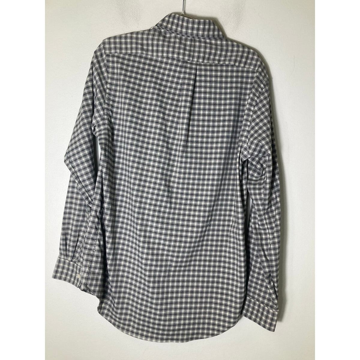 Mens Ralph Lauren Classic fit Brown and Gray Plaid Button Up Shirt Sz M