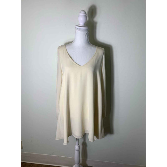 Lover's and Friends Off White Cold Shoulder Long Sleeve Mini Dress sz S