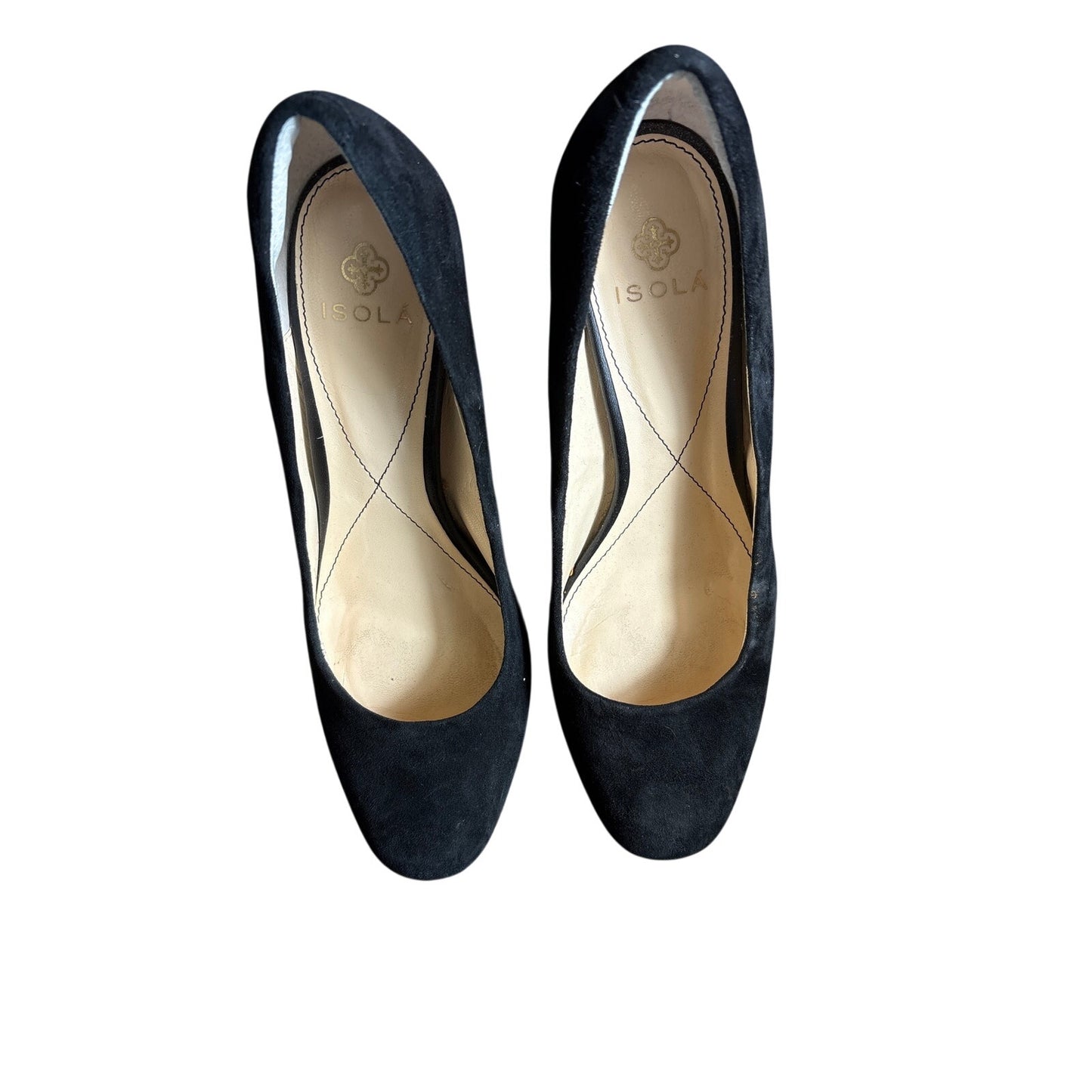 Isola Black Suede High Heel Pumps Sz 9
