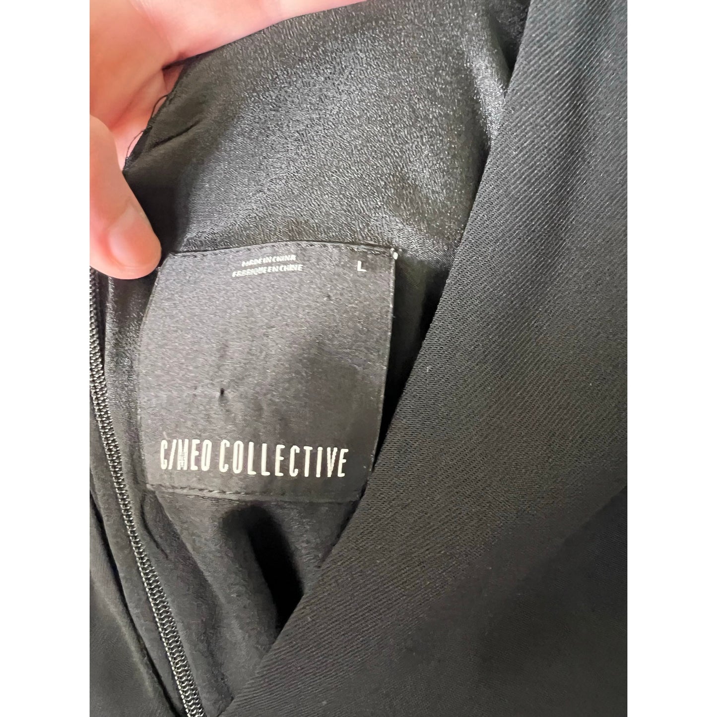 C/Meo Collective Black Long Sleeve Blouse Sz L