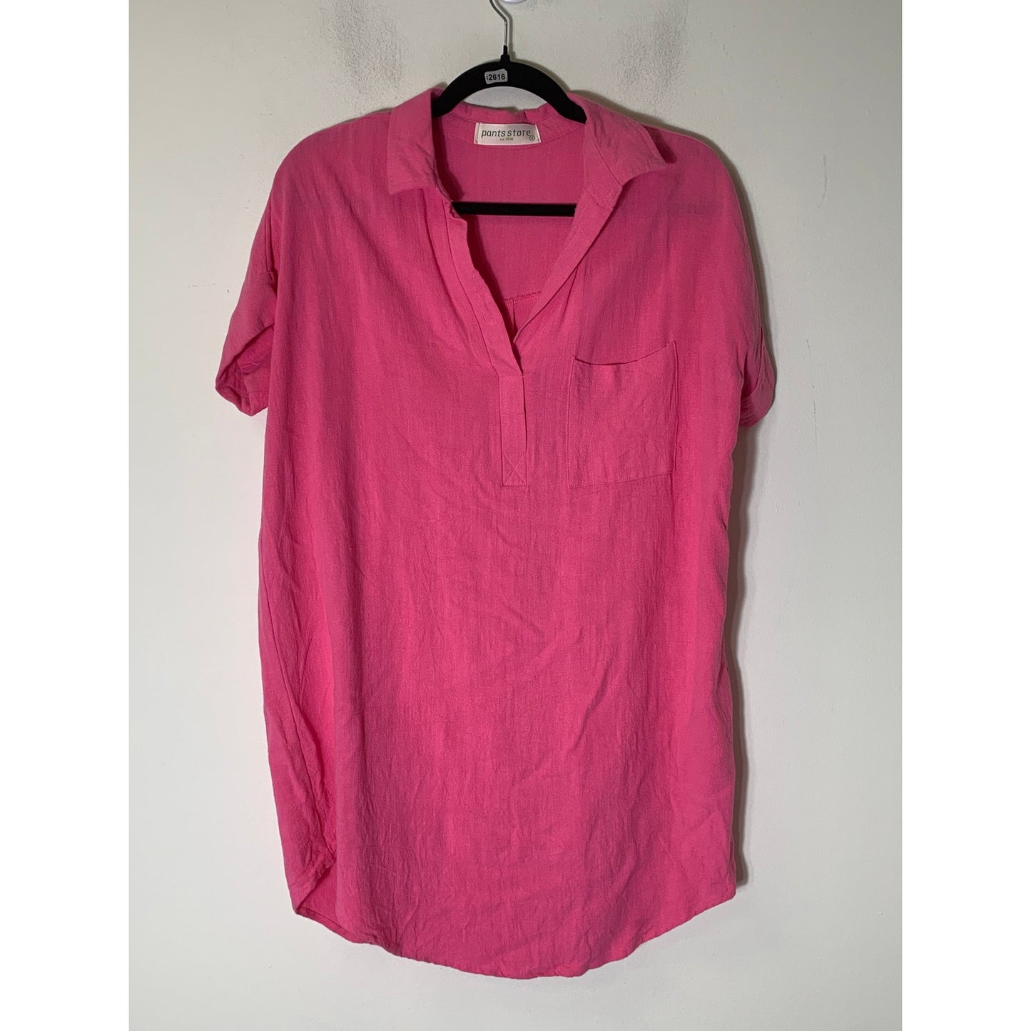 Pants Store Bright Pink Tunic Dress Sz S