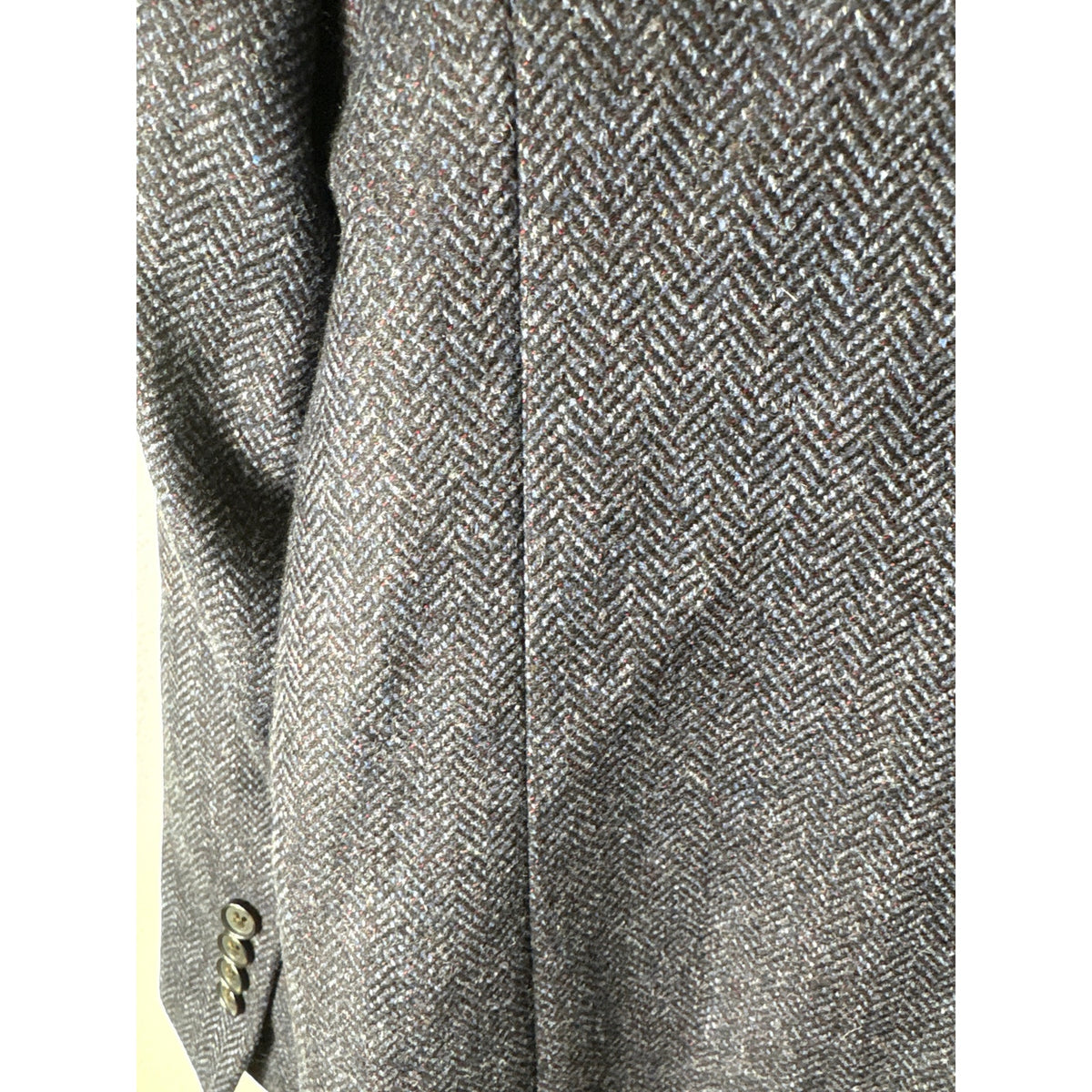 Mens Brooks Brothers Navy Blue Hounds Tooth Jacket Sz 48L