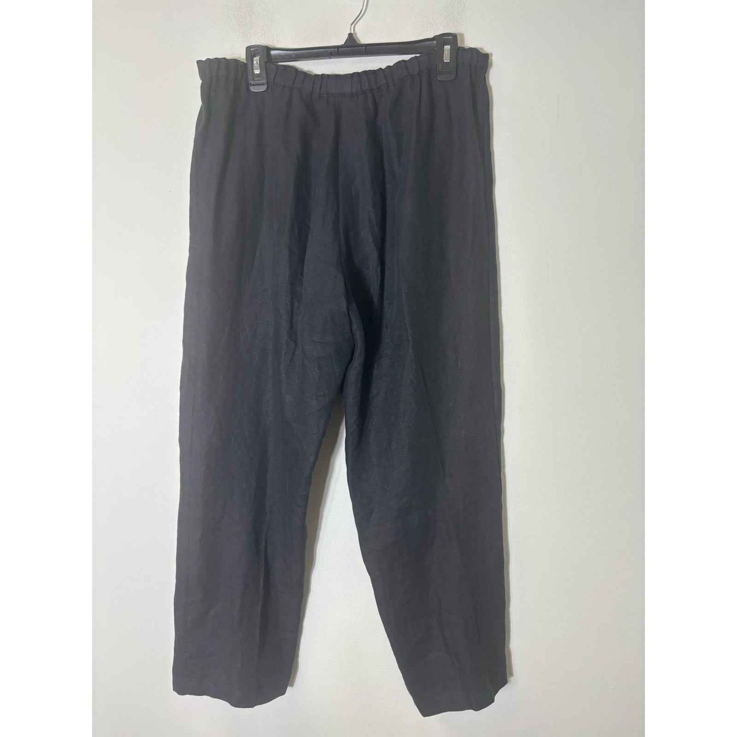 Shirin Guild Black Linen Long Sleeve Tunic and Pants Set size Large