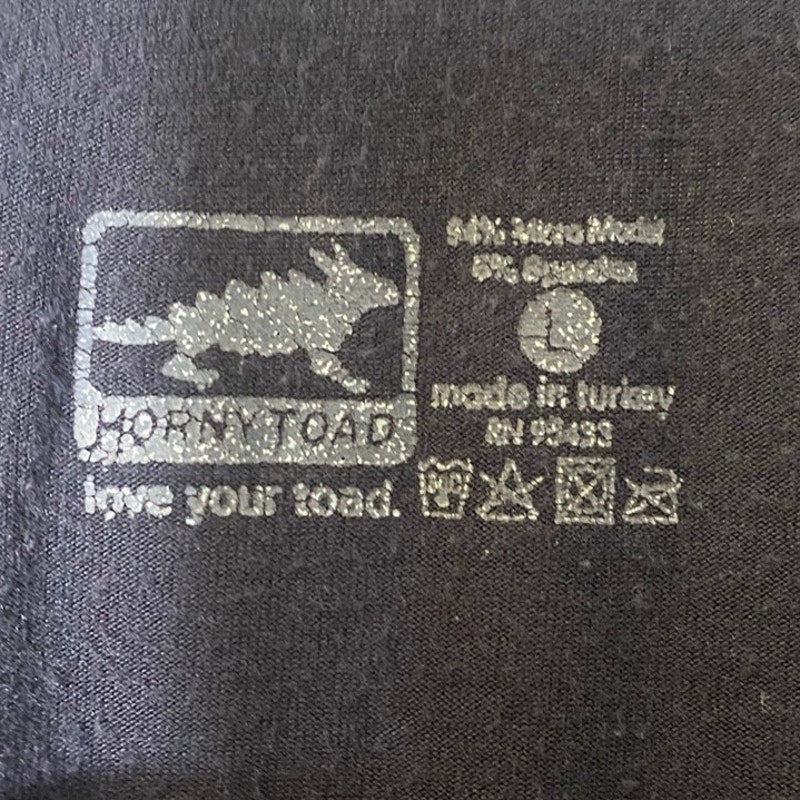 Horny Toad Black Long Sleeved Modal Tee Shirt Sz L