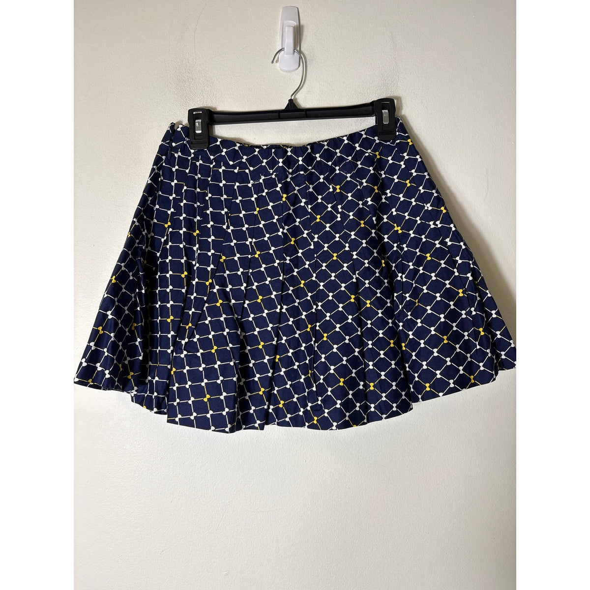 NWT Buru Navy Bows "The Classic Pleated Tennis Skirt" Sz M