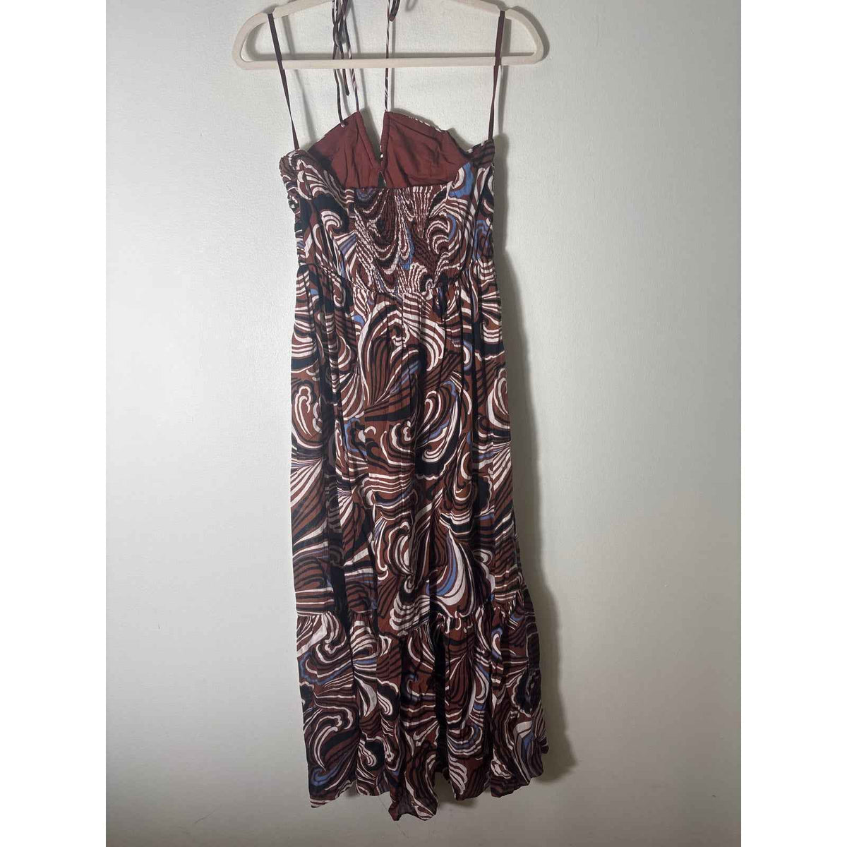 NWT Loft Brown Halter Maxi Dress Sz XS