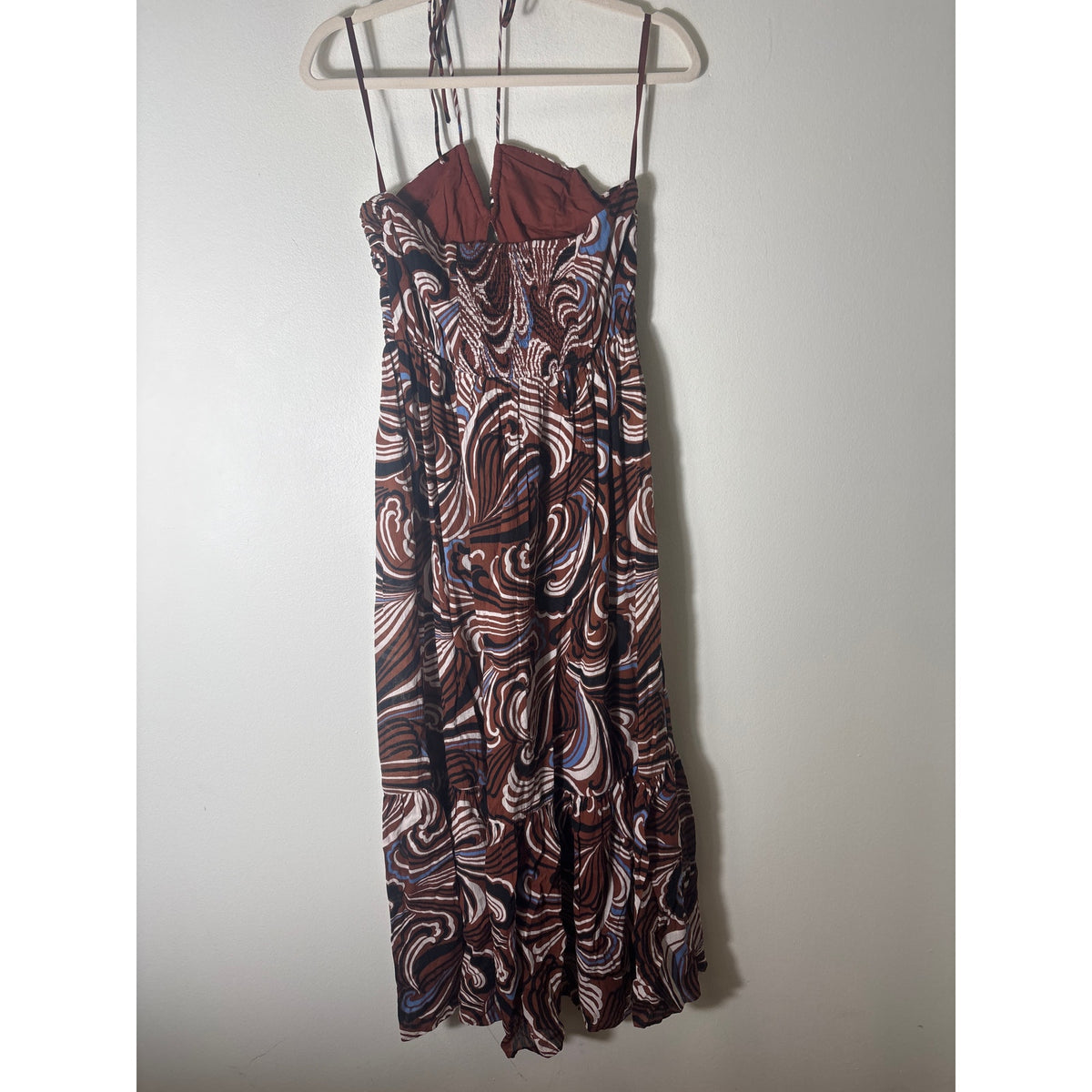 NWT Loft Brown Halter Maxi Dress Sz XS