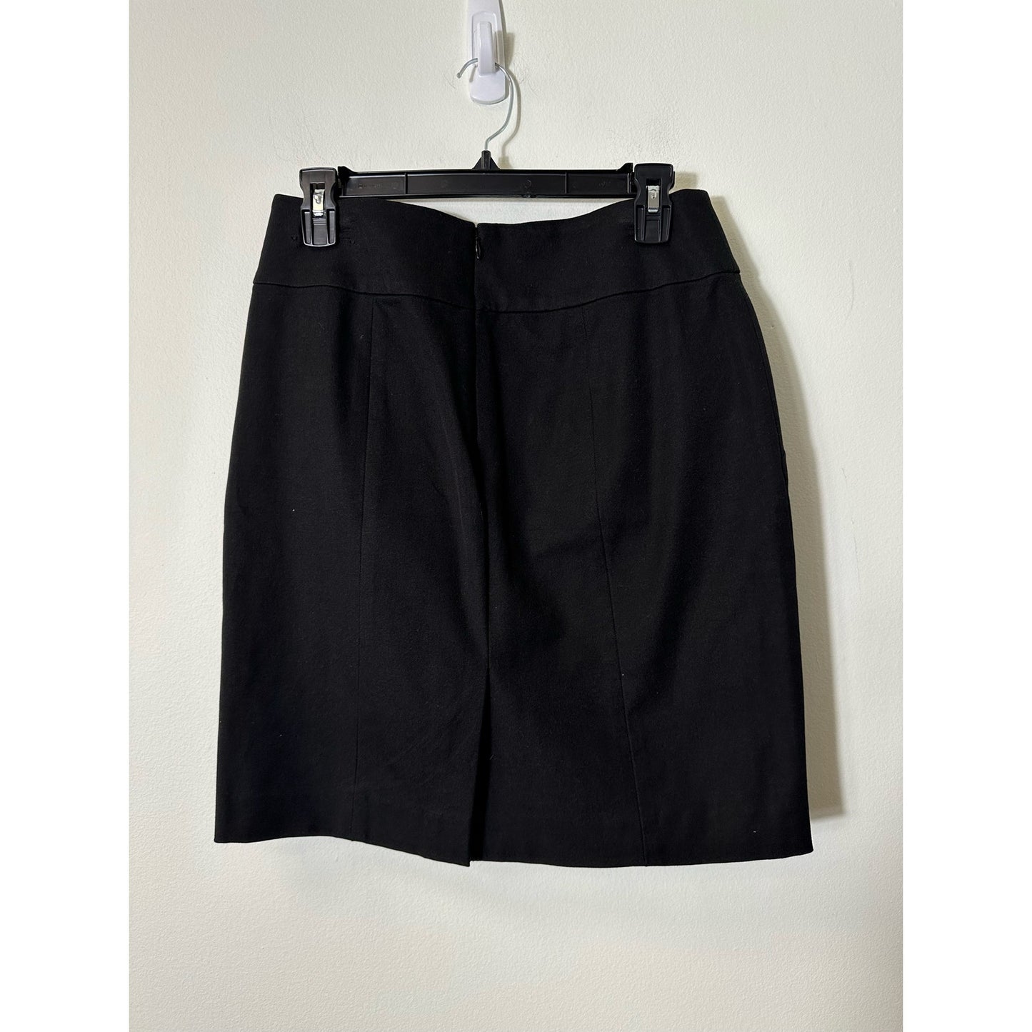Banana Republic Black Cotton Blend Pencil Skirt Sz 4