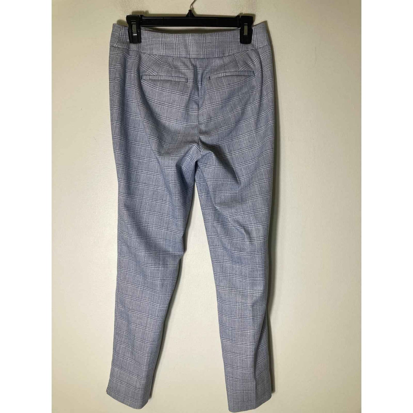 Talbots Light Blue (Navy and White) Flat Front Straight Leg Ankle Pants Sz 2