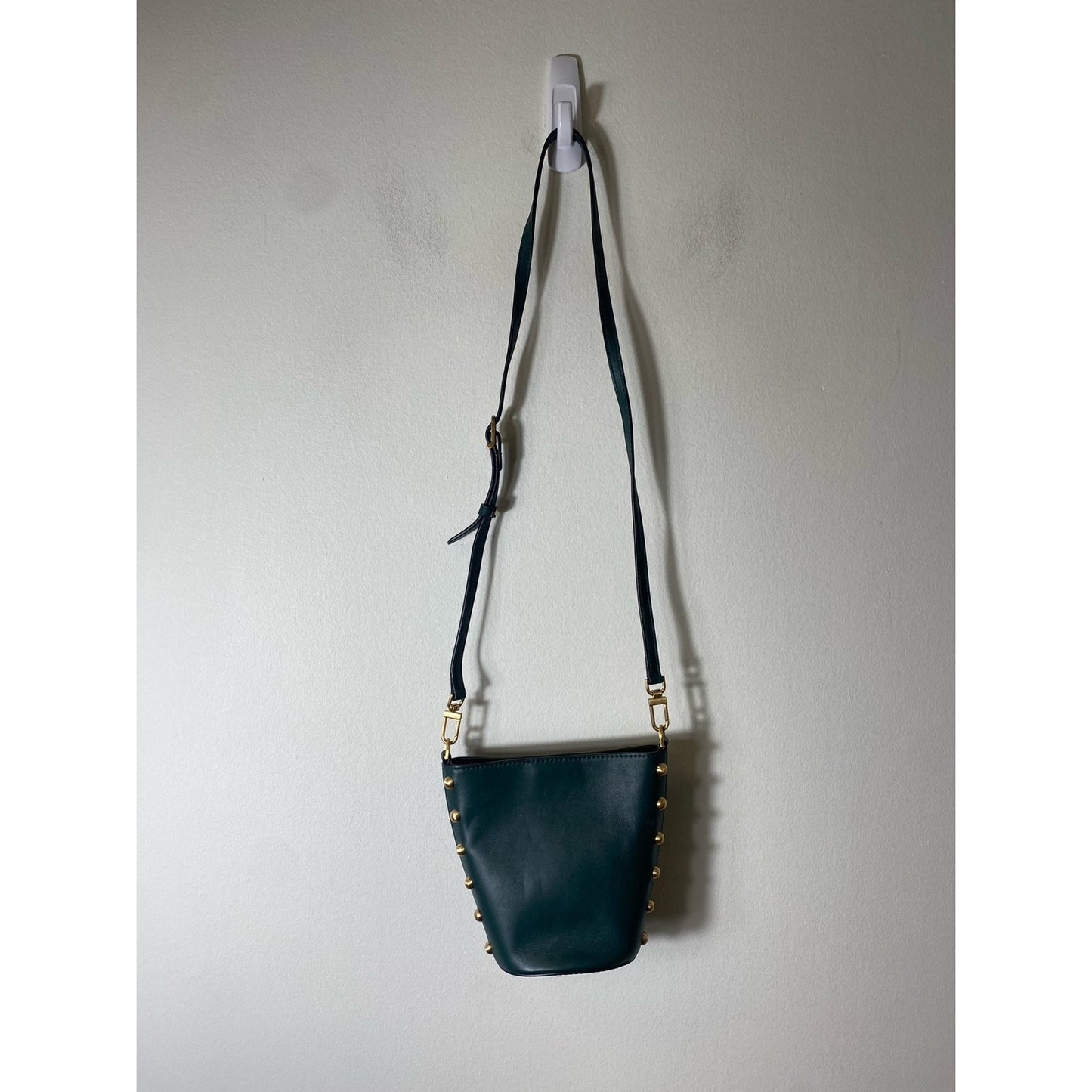 Flynn Dark Green Studded Handbag